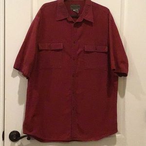 Sz. XL Magellan Sportswear Maroon Work Shirt